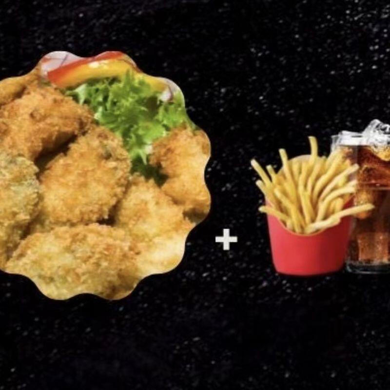Fried Oyster(10) w.Fries & Drink