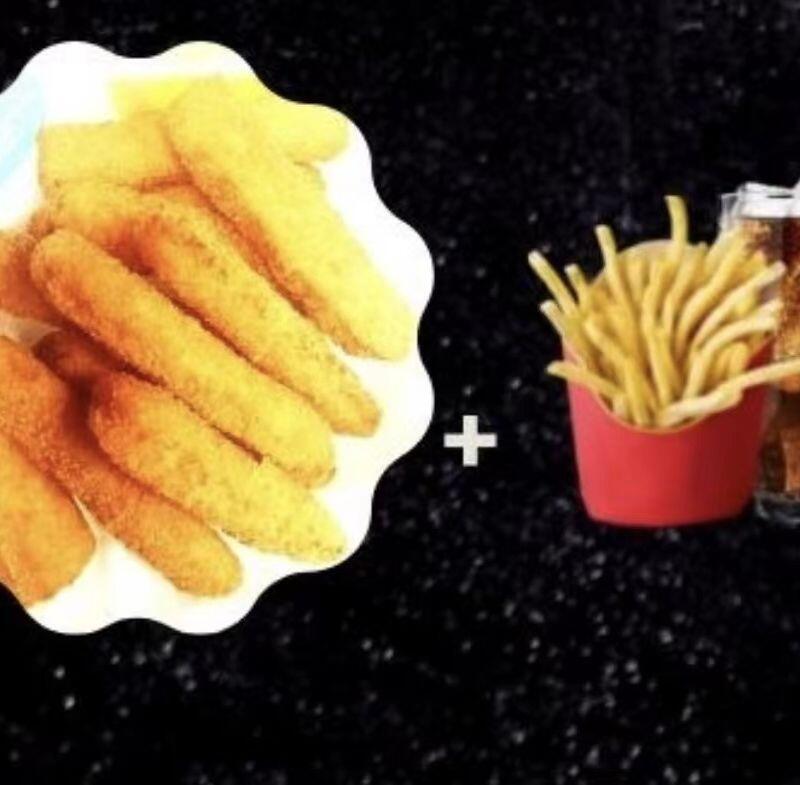 Fish Sticks(12) w.Fries & Drink